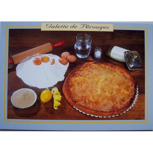 Carte Postale Cuisine Bresse Galette De Pérouges