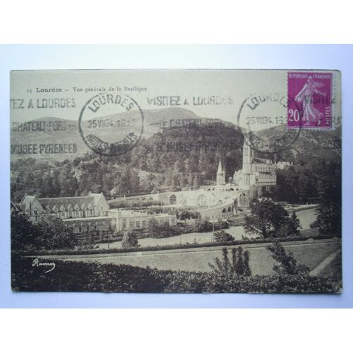 Carte Postale De Lourdes