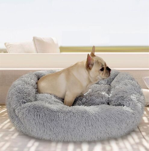 Lit Chat, Panier Chat Moelleux, Coussin Apaisant Pour Chat, Peluche Lit Chien Lavable Anti Dérapant (55x45x20cm)