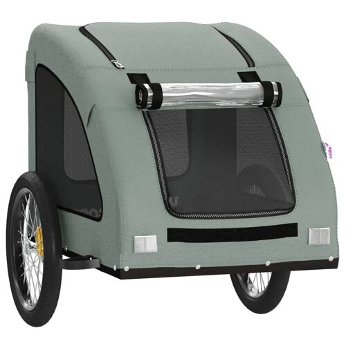 Remorque Chariot Transport De Vélo Pour Animaux De Compagnie Gris Helloshop26 02_0044206