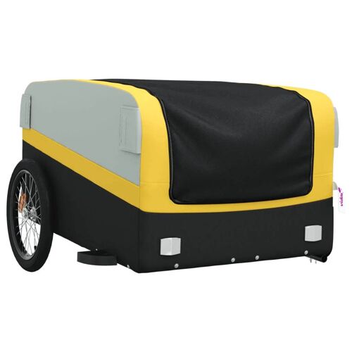 Remorque Chariot Transport De Vélo 45 Kg Fer Jaune Helloshop26 02_0044149