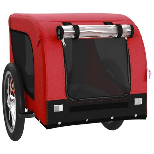 Remorque Chariot Transport De Vélo Pour Animaux De Compagnie Rouge Helloshop26 02_0044369