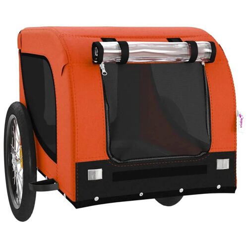 Remorque Chariot Transport De Vélo Pour Animaux De Compagnie Orange Helloshop26 02_0044341