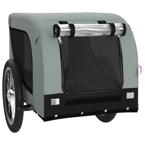 Remorque Chariot Transport De Vélo Pour Animaux De Compagnie Gris Helloshop26 02_0044265