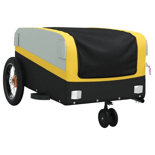 Remorque Chariot Transport De Vélo 30 Kg Fer Jaune Helloshop26 02_0044137