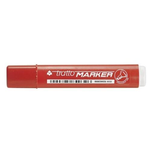 Tratto Marker Marcatore Permanente Rosso Tipo Di Punta 12 Pezzo(I)