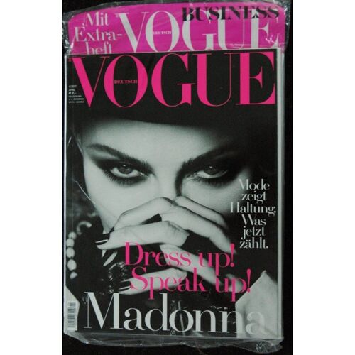 Vogue Deutsch April 2017 Cover Madonna Dress Up ! Speak Up !