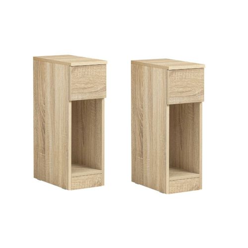 Lot De 2 Tables De Chevet En Aggloméré