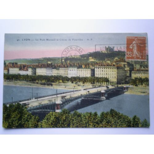Carte Postale Colorisée De Lyon