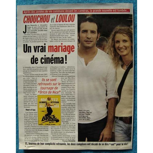 France Dimanche N°3057, Coupure De Presse: Jean Dujardin, Alexandra Lamy