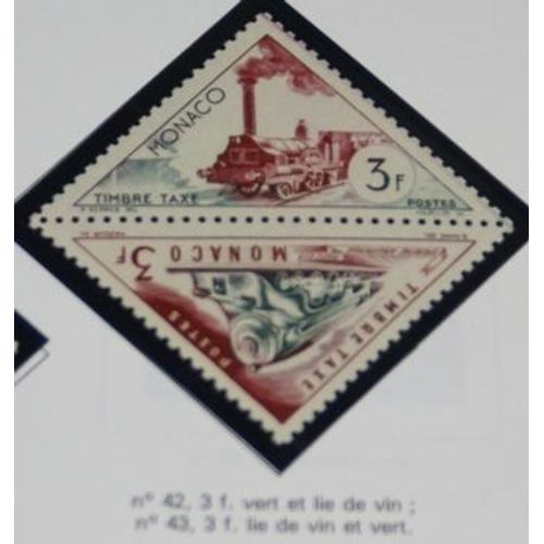 Timbre Monaco Taxe Neuf N 42 Et 43