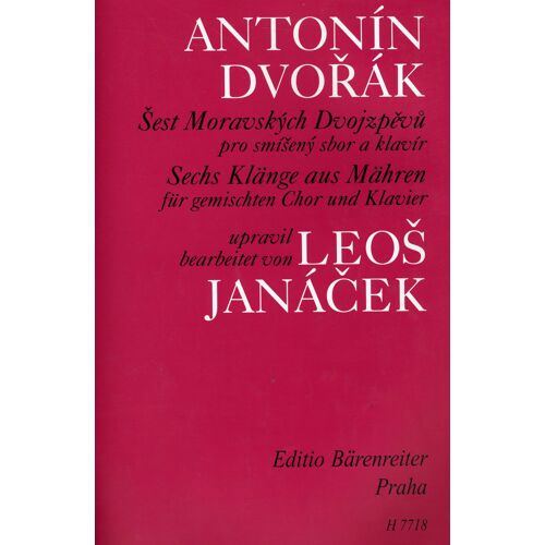 Sest Moravskych Dvojzpevu Pro Smiseny   Chants Moraves