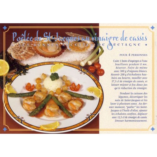 Gastronomie De Bretagne, Poêlée De Saint Jacques Au Vinaigre De Cassis
