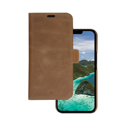 Étui Pour Apple Iphone 14 Folio 2 En 1 Modèle Lynge En Cuir Avec Porte-Cartes Dbramante1928marron Clair