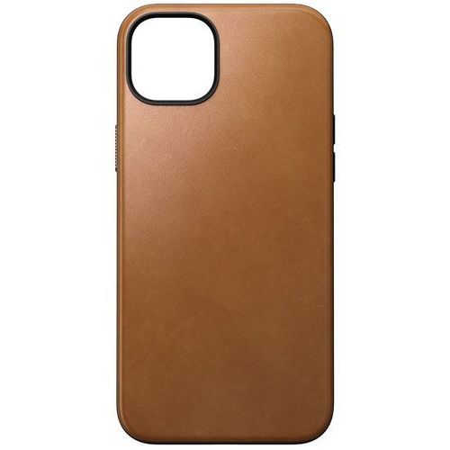 Coque Modern en Cuir pour iPhone 15 Plus Nomad Marron clair