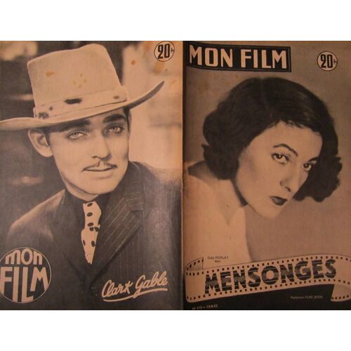 Mon Film 312 Mensonges. Gaby Morlay Lana Turner Clark Gable Nadine Alari Vivien Leigh Doris Day
