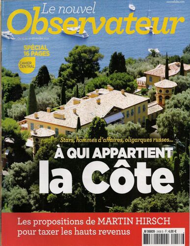 Le Nouvel Observateur 2458 : À Qui Appartient La Côte - Les Propositions De Martin Hirsch