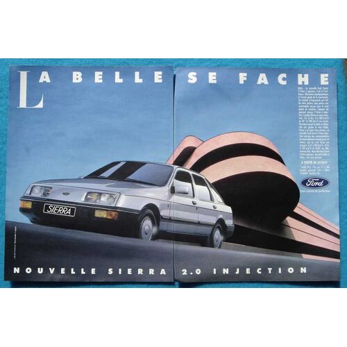 Publicité Papier - Voiture Ford Sierra De 1986
