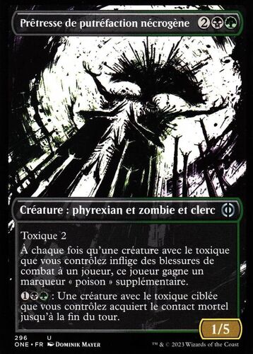 Prêtresse De Putréfaction Nécrogène - Magic - Tous Phyrexians - U - 296 - Visuel Alternatif