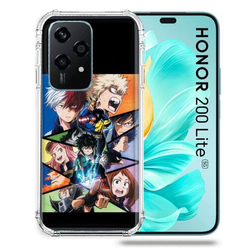 Coque Renforcée Pour Honor 200 Lite 5g Manga My Hero Academia Noir