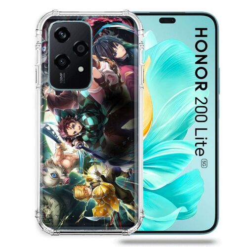 Coque Renforcée Pour Honor 200 Lite 5g Manga Demon Slayer Groupe