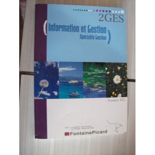 Information Et Gestion Specialité Gestion 1ère Stg Edition 2009