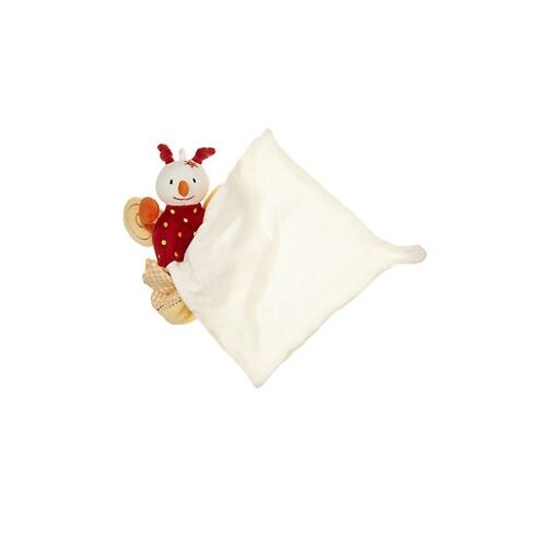 Doudou Peluche Berlingot Cajou Coccinelle Ladybird Papillon Pois Rouge Et Blanc Jaune Mouchoir Poche