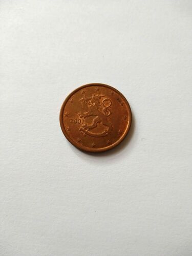 Pièce De 5 Centimes D'euro Finlande 2001 Rare