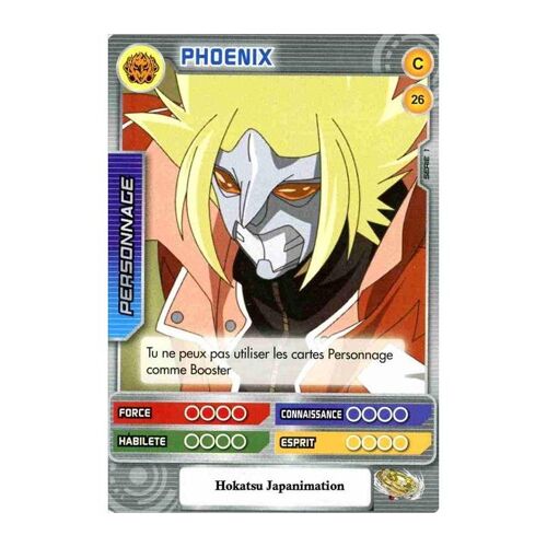 Phoenix-26/160-Carte Beyblade Serie 1