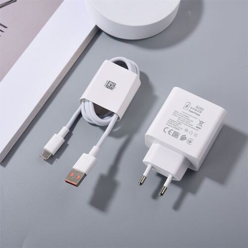 Chargeur super rapide d'origine pour Honor,adaptateur mural,câble de type C,adapté pour Honor 70 80 90 Pro 50 60 SE Magic VS et V2,Boom OR 66W EU,11V - Type White-EU charger and cable