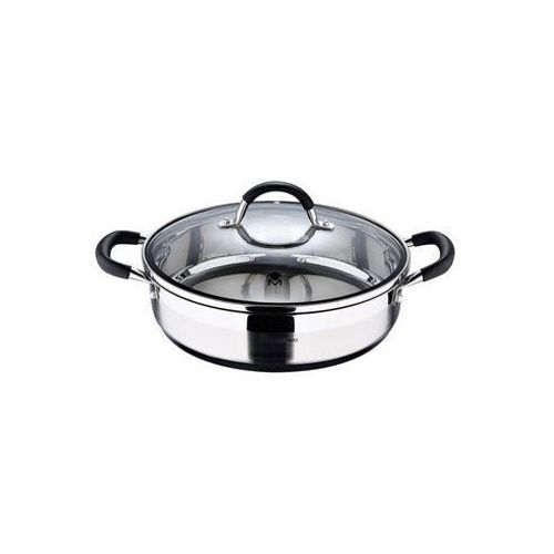 Lunch Box Ø28x7,5cm 3,8l Acier Inoxydable Avec Couvercle Foodies Bgmp-1503-Bk Masterpro