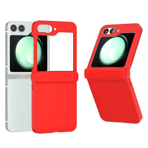 Coque pour Samsung Galaxy Z Flip 6 5G - housse etui rigide avant et arriere - ROUGE