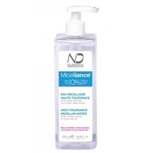 Nubiance Micelliance 0% Eau Micellaire Haute Tolérance 500 Ml 