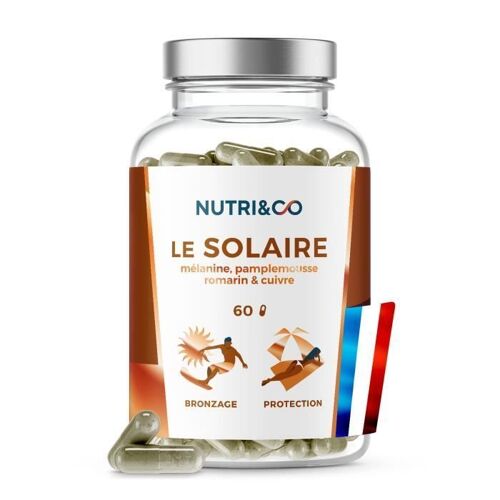 Le Solaire | Accélérateur De Bronzage | Formule 2 En 1 Bronzage + Protection De La Peau | 60 Gélules Made In France | Nutri&co 