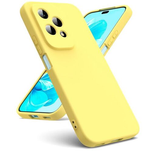 Coque pour Honor 200 Lite 5G - housse etui silicone gel fine + verre trempe - JAUNE