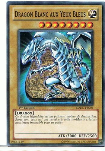 Dragon Blanc Aux Yeux Bleus (Blue-Eyes White Dragon) Yu Gi Oh C Sddc-Fr004
