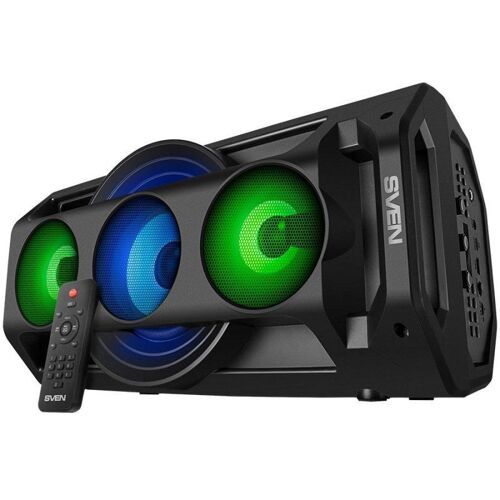 Sven PS-680, juodas, sortie de puissance . (RMS), TWS, Bluetooth, FM, USB, Micro SD, LED-Ekranas, RC (Fonctionnement sur piles), Enceinte Bluetooth