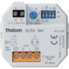 Minuterie d'escalier encastré 8 V DC/AC, 12 V DC/AC, 24 V DC/AC, 110 V DC/AC, 230 V DC/AC Theben 0410002