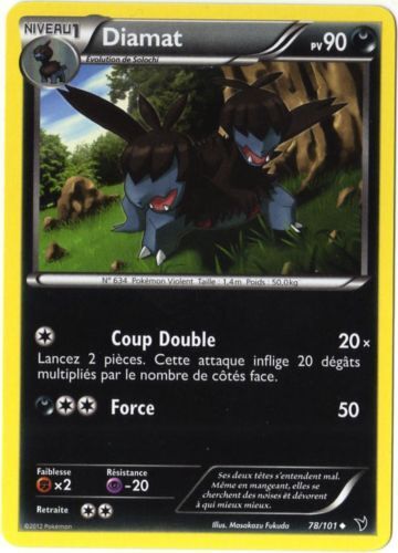 Diamat (78/101) - Pokemon Noir Et Blanc Nobles Victoires