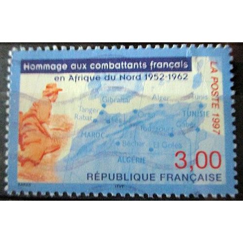 1997. F3072: Hommage Aux Combattants Français An Afrique Du Nord (1952-1962).