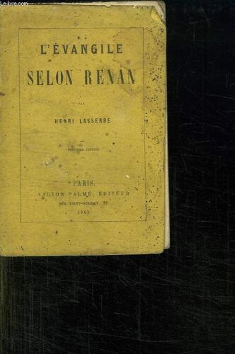 L Evangile Selon Renan. Cinquieme Edition.