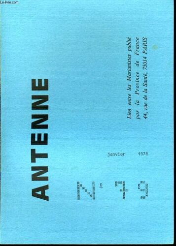 Antenne N°79 : Pour Une Révision De Notre Attitude Face Au Monde Actuel, Pirère Au Sacré Coeur De Jésus, Le Centre Chaminade, Ressources Des Archives Religieuses Pour La Connaissance Des ...