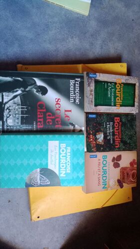 Françoise Bourdin Lot 5 Livres, Le Secret De Clara, A Feu Et À Sang, Rendez-Vous À Kerloc'h, Les Vendanges De Juillet, Le Testament D'ariane