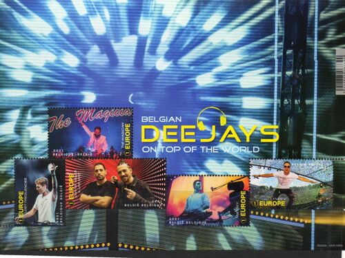 Belgique Timbre Les Disc-Jockeys 2021