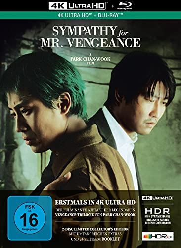 Sympathy For Mr Vengeance 4k 1 Ultra-Hd-Blu-Ray 1 Blu-Ray Limited Collector S Edition Im Mediabook
