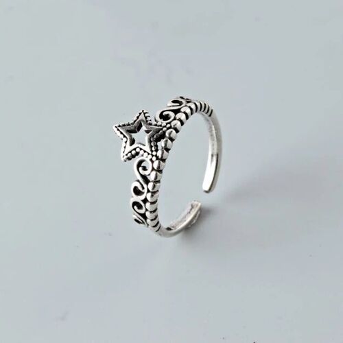 Xiyanike ¿ Bague Ouverte En Argent Pour Femme, Bijou De Fête Vintage, Étoile Géométrique, Argent Thaïlandais, Cadeaux, Nouvelle Collection 2021