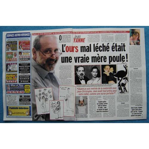 France Dimanche N°3104, Coupure De Presse: Jean Yanne