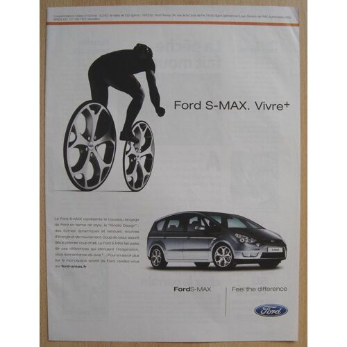 Publicité Papier - Voiture Ford S-Max De 2008