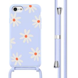 Imoshion Coque Design En Silicone Avec Cordon Iphone Se (2022 / 2020) / 8 / 7 Lila Flower Distance