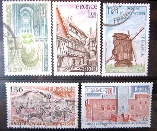 1979. Série Complète F2040 À F2044: Série Touristique.